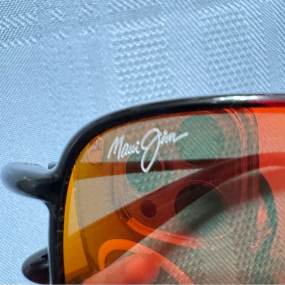 Maui Jim Black Sunglasses with Orange Lenses‎ main image 13